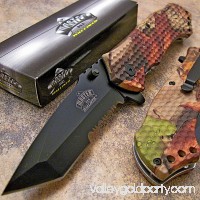 Master FALL CAMO Tanto Spring Assisted Opening Hunting Pocket Folding Knife NEW   
